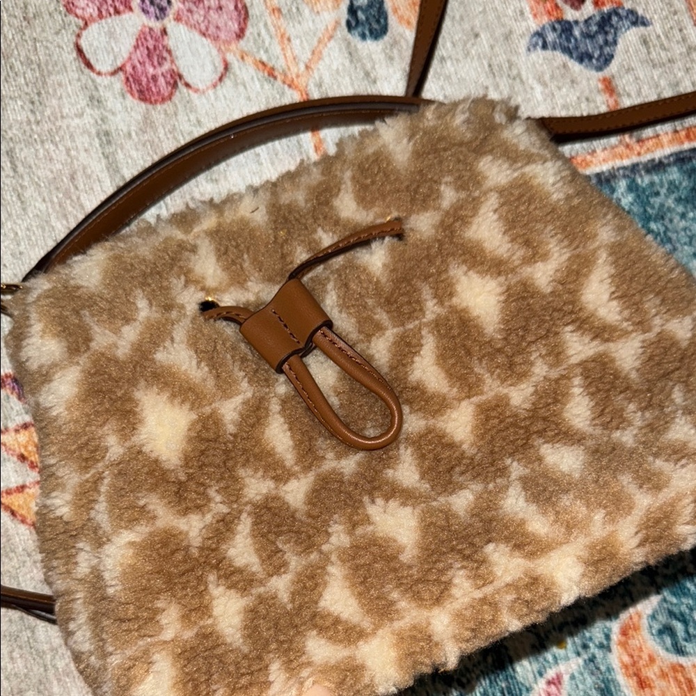 MICHAEL Michael Kors Brown Crossbody Bag with Giraffe Print